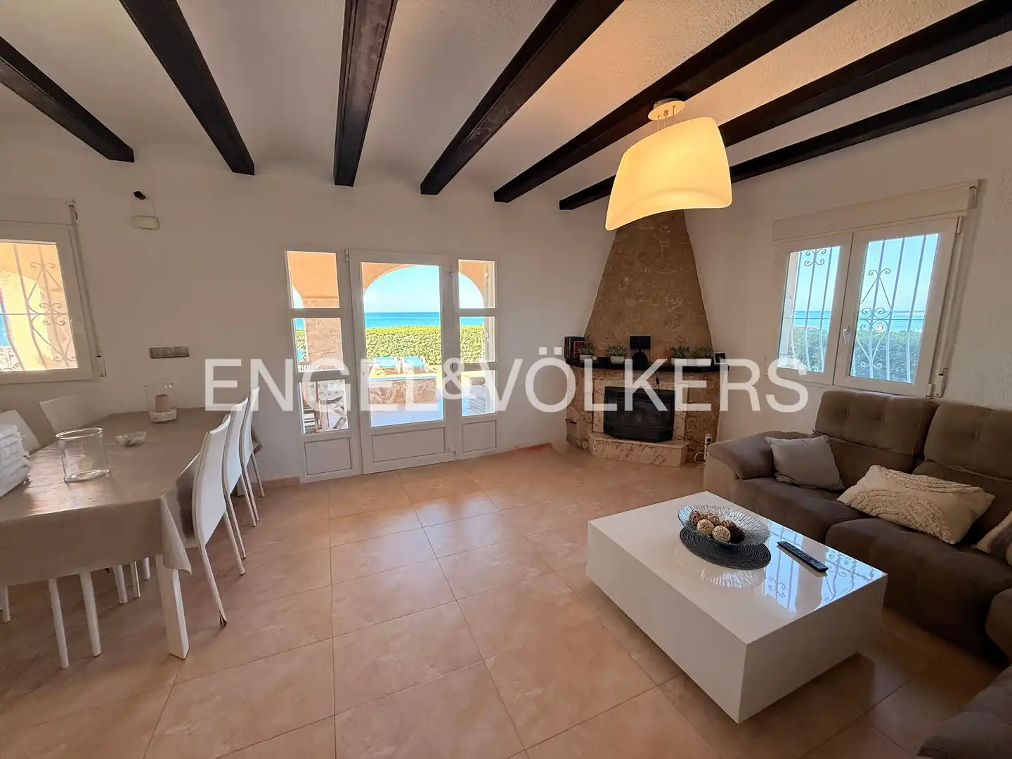 Sala d'estar de Casa o xalet en venda en Els Poblets amb Aire condicionat, Calefacció i Jardí privat