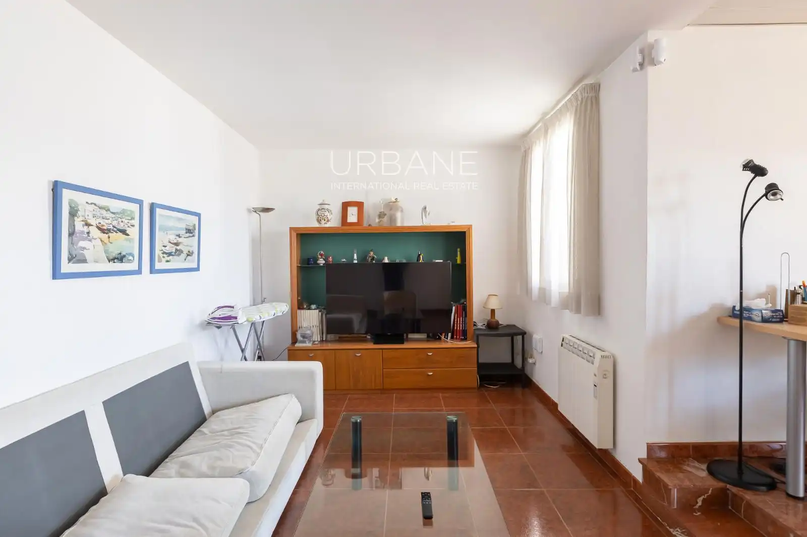 Sala de estar de Ático en venta en Barcelona con Aire acondicionado, Calefacción y Terraza