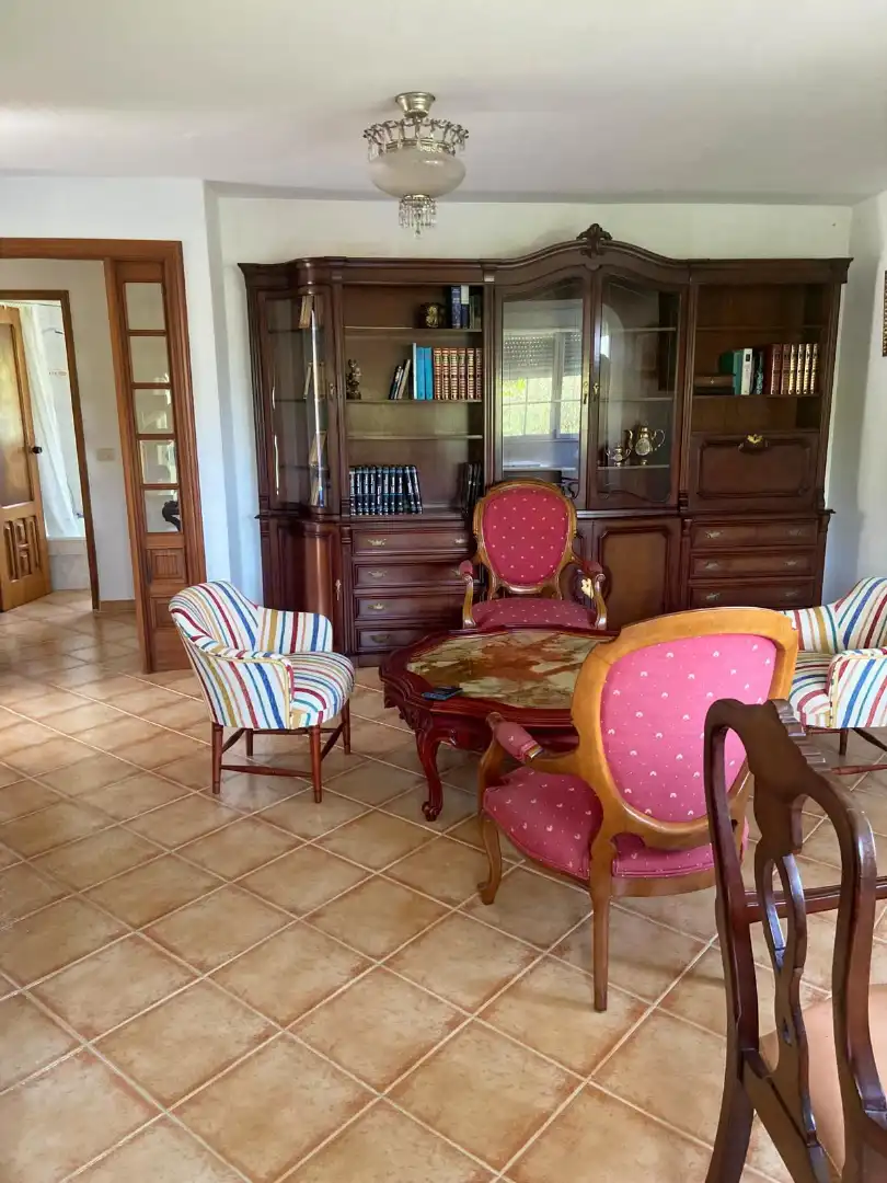 Living room of Houses for rent in Cangas   with Heating, Private garden and Terrace