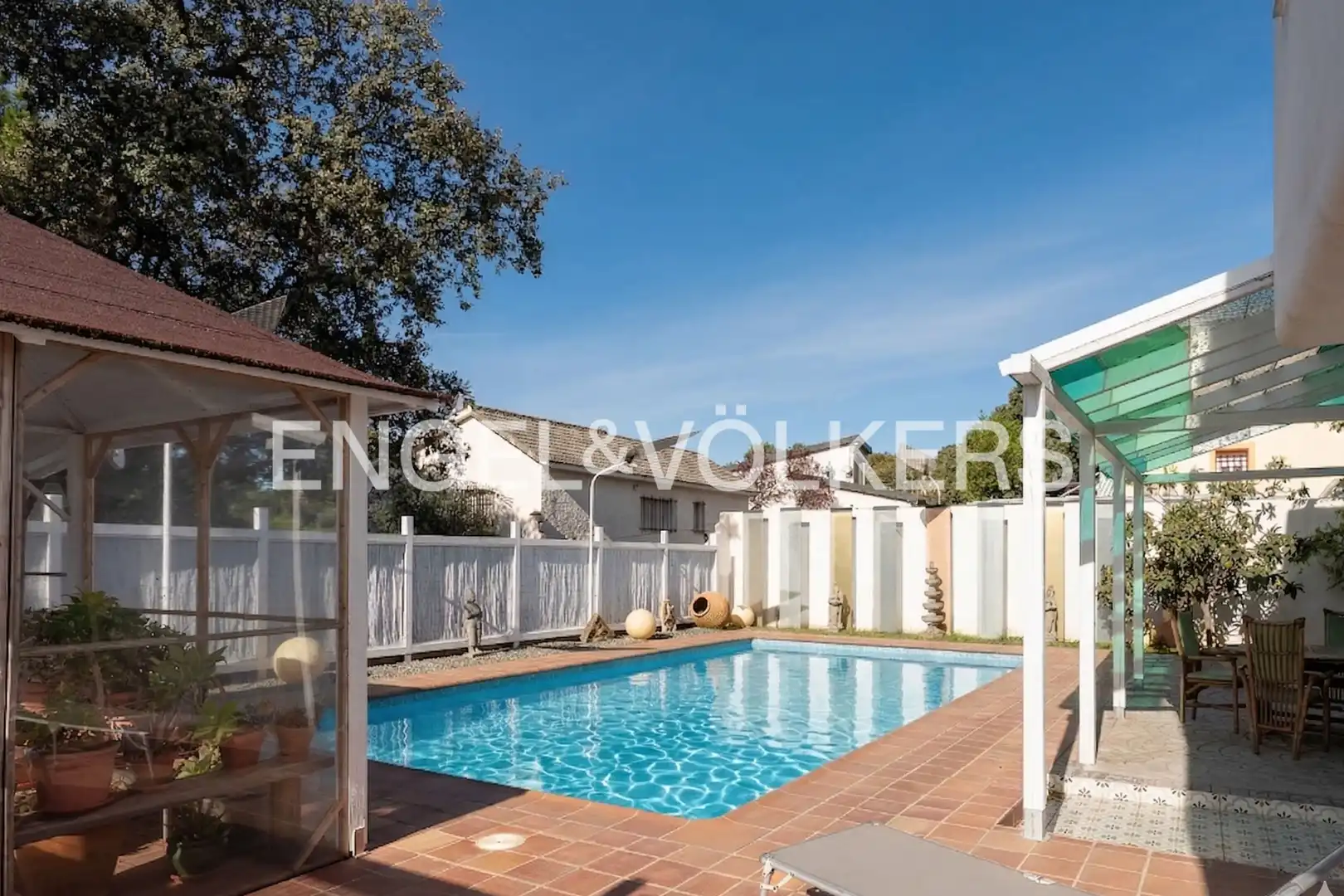 Swimming pool of Houses for sale in Galapagar  with Heating, Private garden and Parquet flooring
