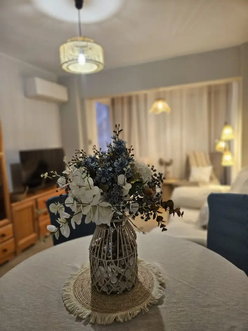 Wohnzimmer von Wohnung zur Miete in Sueca mit Klimaanlage, Heizung und Terrasse