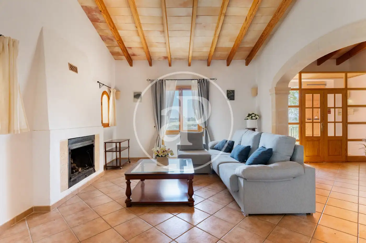 Living room of Houses for rent in Sencelles  with Air Conditioner, Heating and Private garden