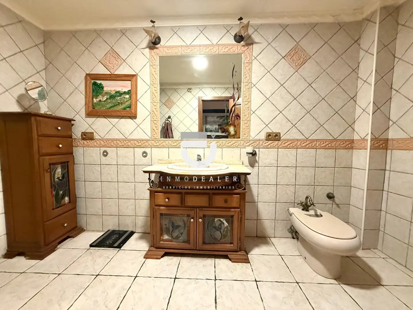 Bany de Casa o xalet en venda en Oliva amb Aire condicionat, Terrassa i Piscina