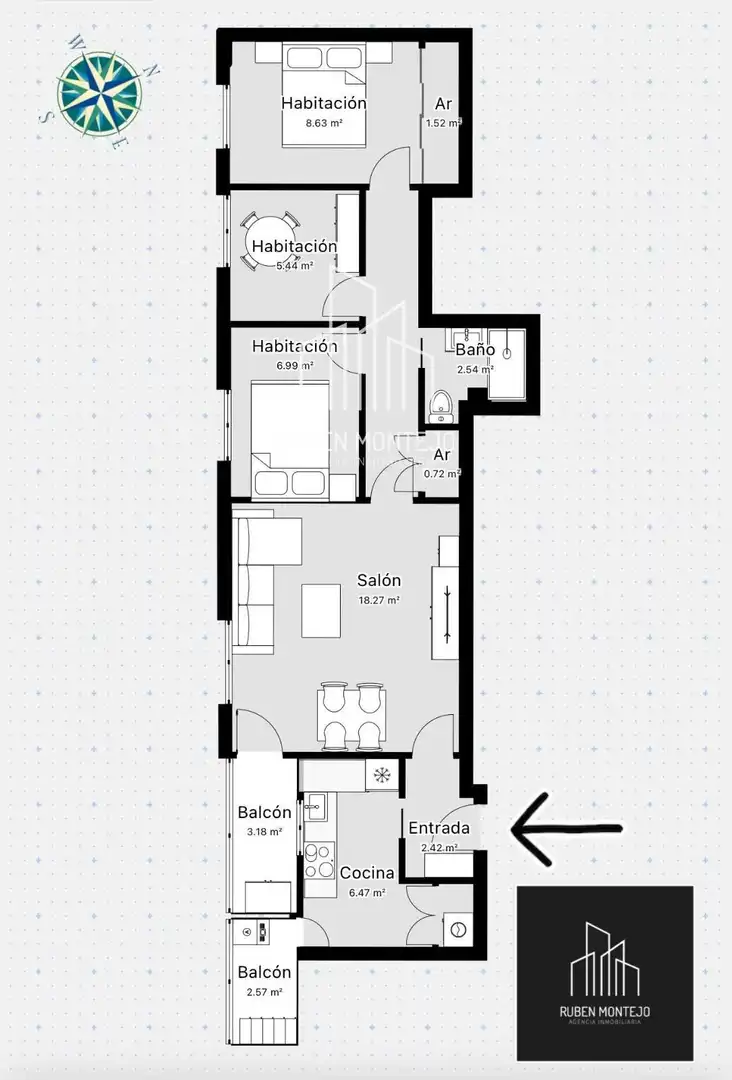 Flat for rent in Salamanca  with Heating, Terrace and Furnished