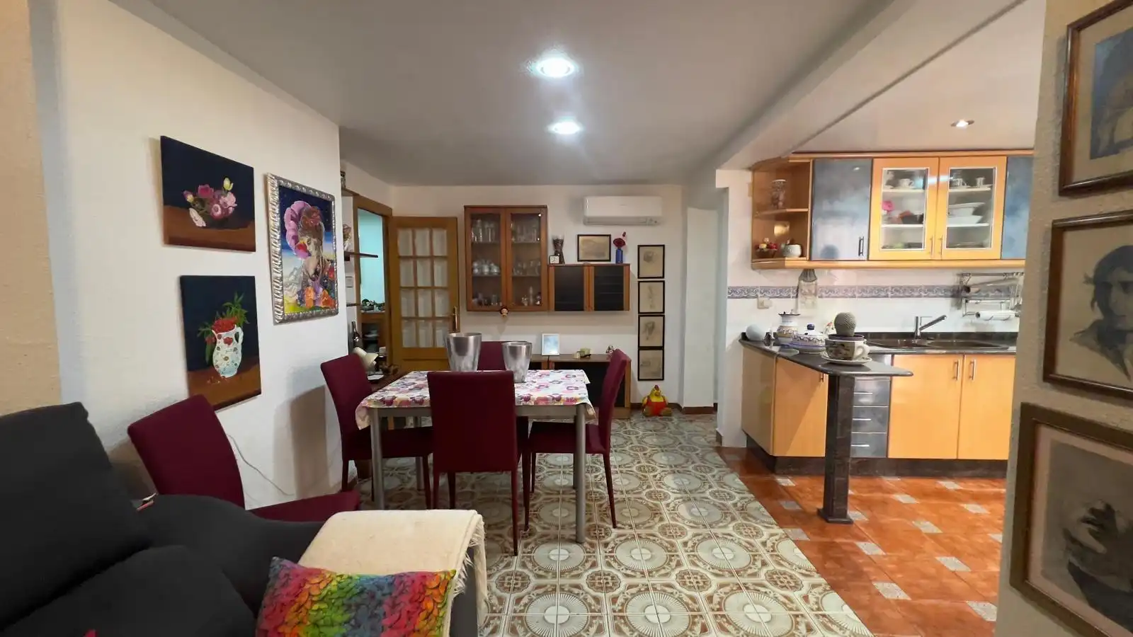 Cocina de Casa o chalet en venta en Aldaia con Aire acondicionado, Jardín privado y Terraza