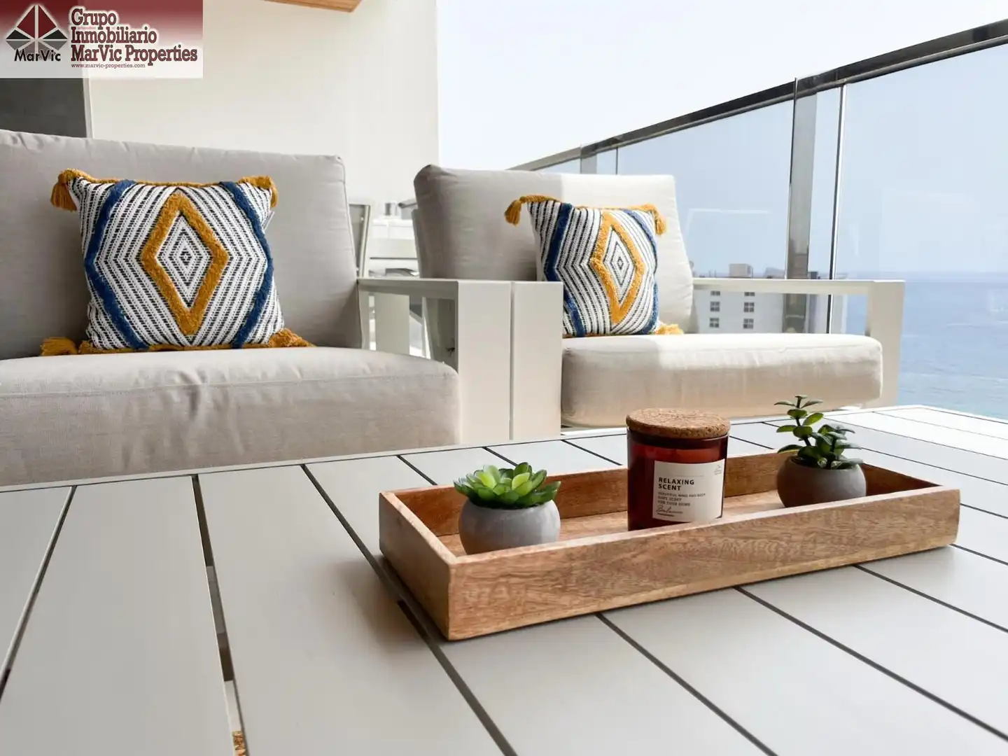 Terrasse von Wohnung zum Verkauf in Benidorm mit Terrasse, Möbliert und Gemeinschaftspool