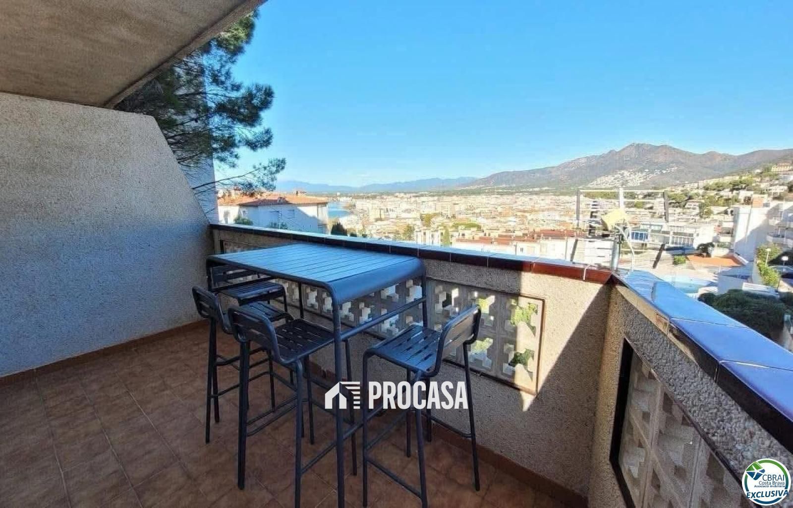 Terrace of Flat for sale in Roses  with Heating, Private garden and Terrace