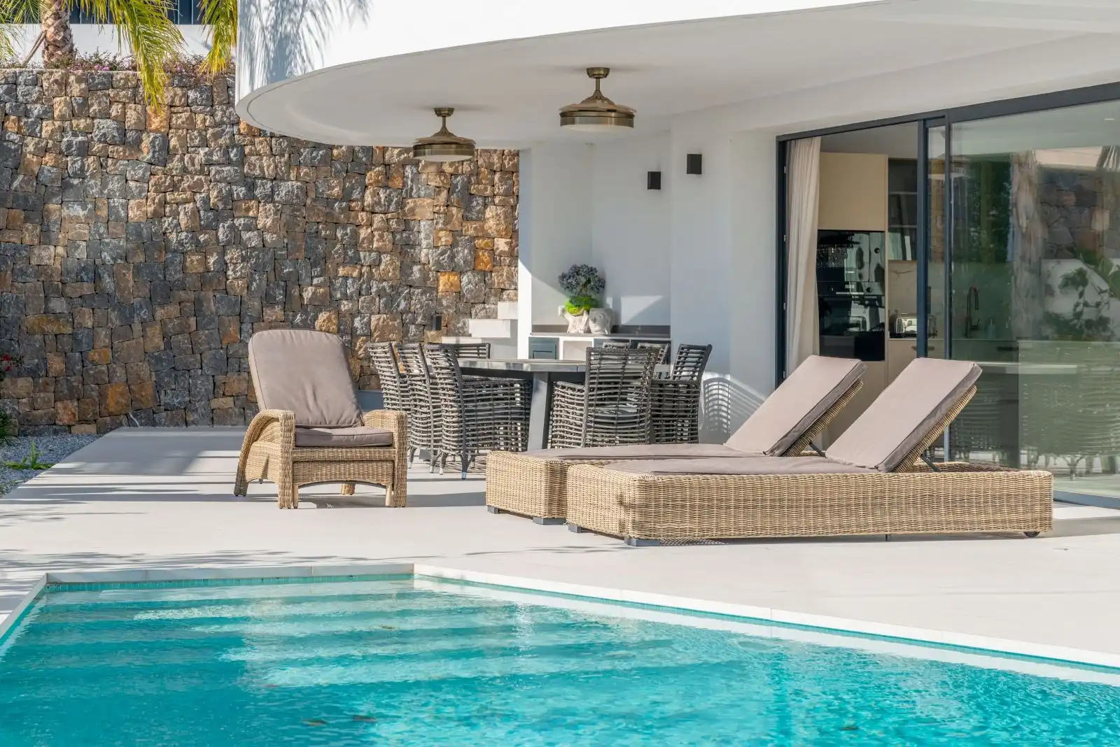 Terraza de Casa o chalet en venta en Moraira con Aire acondicionado, Calefacción y Jardín privado