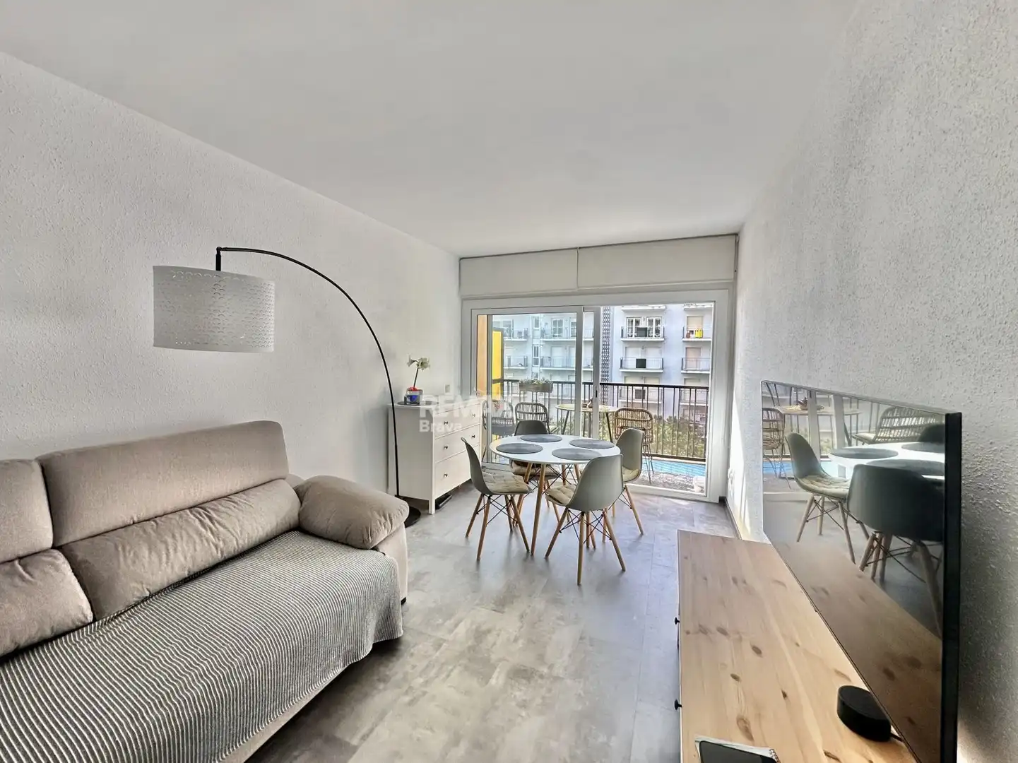 Sala de estar de Piso en venta en Blanes con Aire acondicionado, Calefacción y Parquet