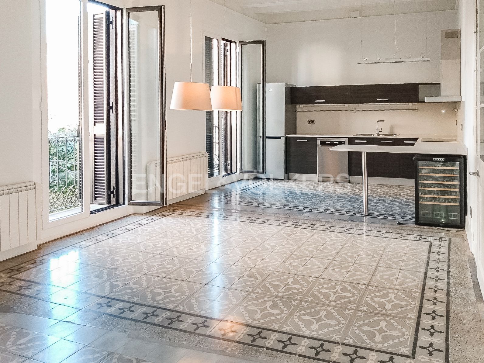 Cocina de Apartamento en venta en  Barcelona Capital con Aire acondicionado, Calefacción y Parquet