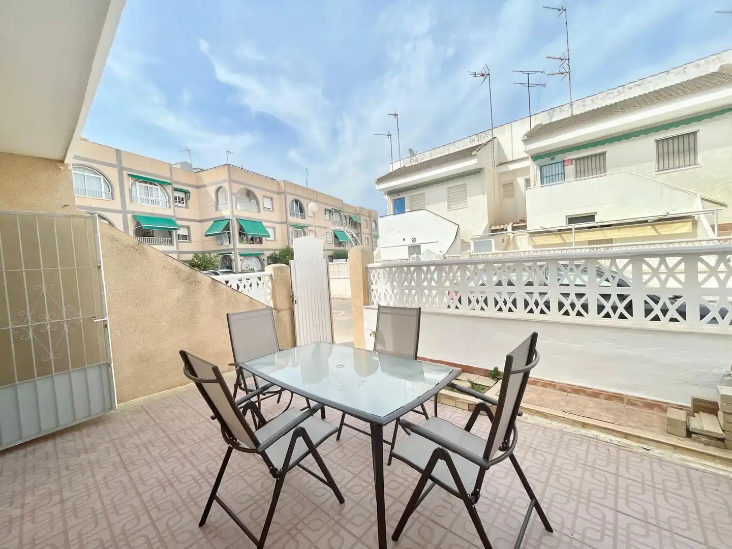 Terrace of Detached homes for rent in San Javier  with Air Conditioner, Furnished and Washing machine