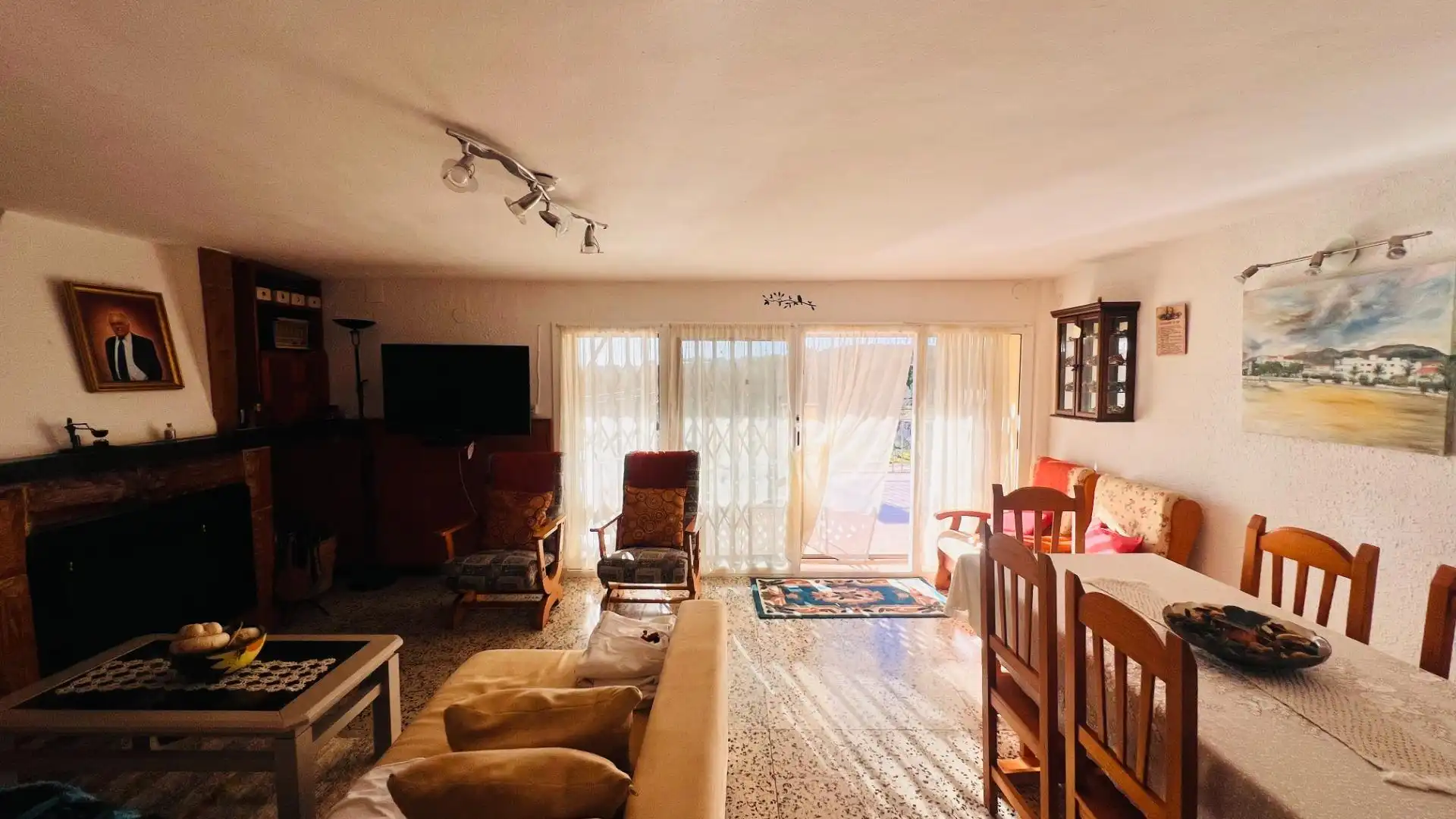 Sala de estar de Finca rústica en venta en Pratdip con Aire acondicionado, Jardín privado y Terraza