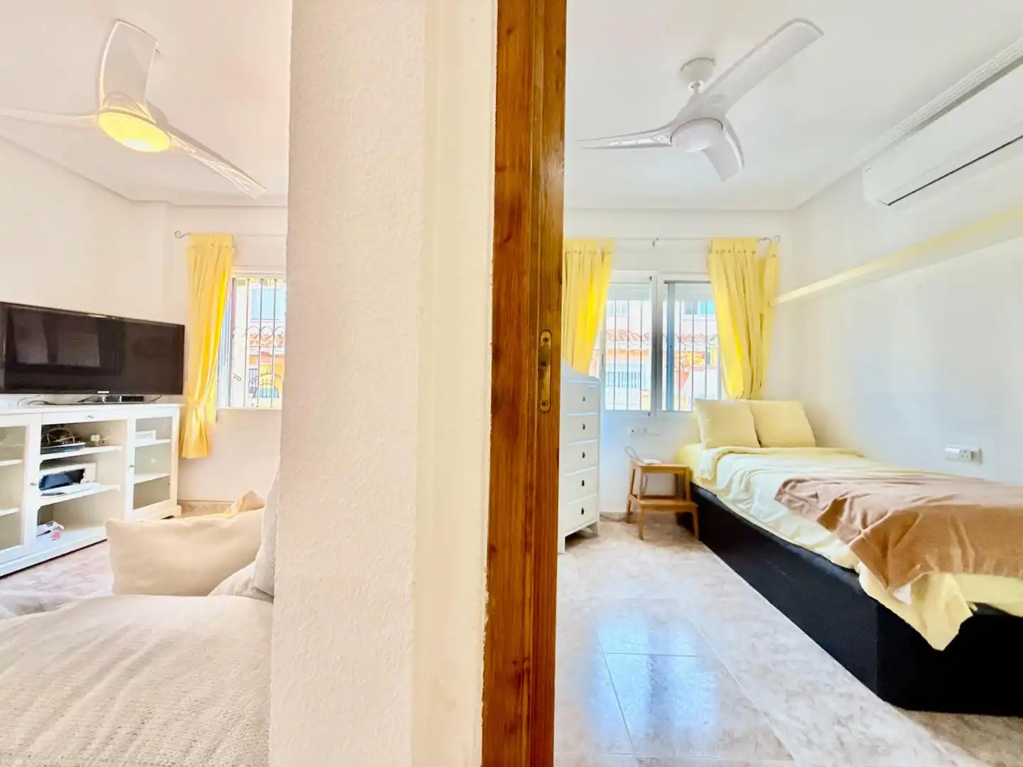 Bedroom of Detached homes for sale in Pilar de la Horadada  with Air Conditioner, Private garden and Terrace