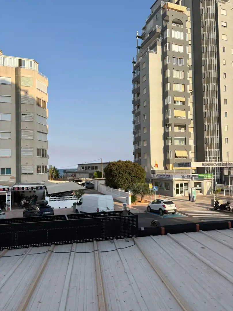 Vista exterior de Apartamento en venta en Calpe / Calp con Aire acondicionado, Terraza y Piscina