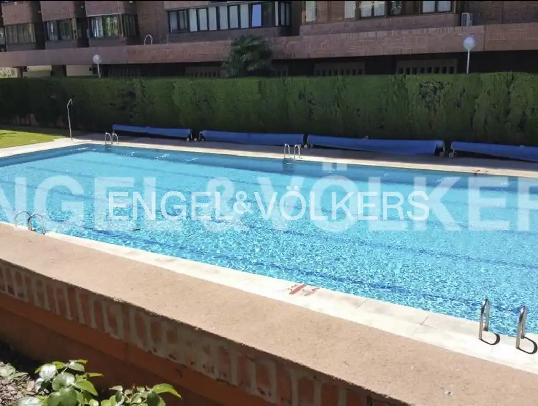 Piscina de Pis de lloguer en Madrid amb Aire condicionat, Calefacció i Jardí privat