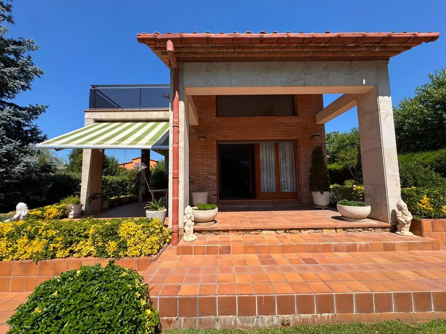 Terraza de Casa o chalet en venta en Santa Maria de Palautordera con Aire acondicionado, Calefacción y Jardín privado