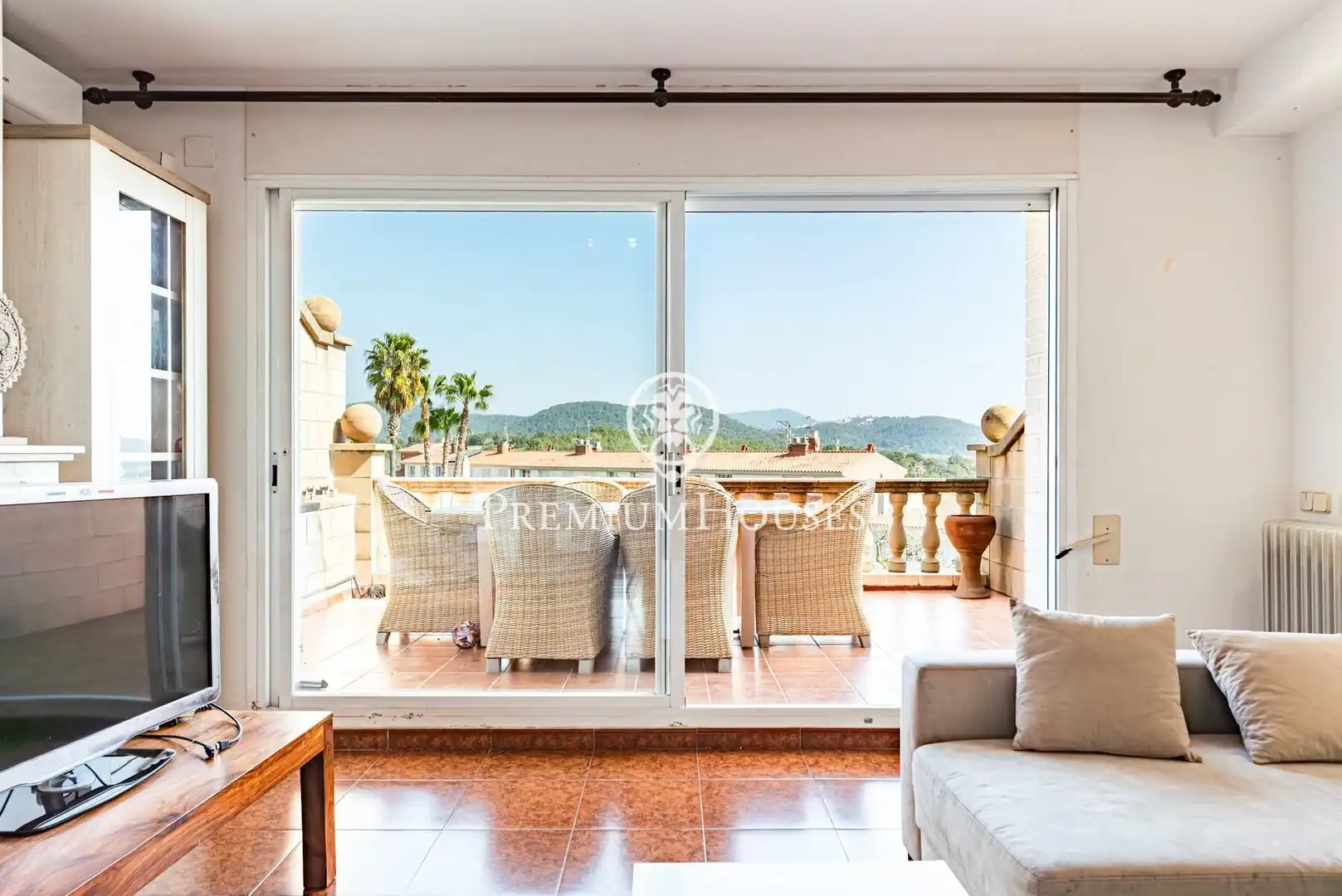 Terrace of Detached homes for sale in Sant Pere de Ribes  with Air Conditioner, Heating and Private garden
