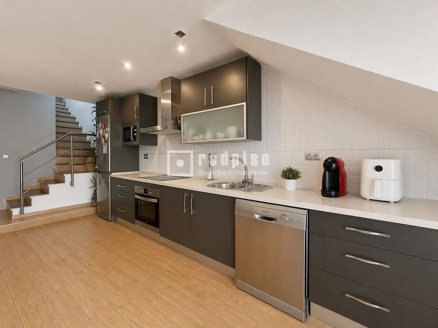 Küche von Haus oder Chalet zum Verkauf in Málaga mit Klimaanlage und Terrasse
