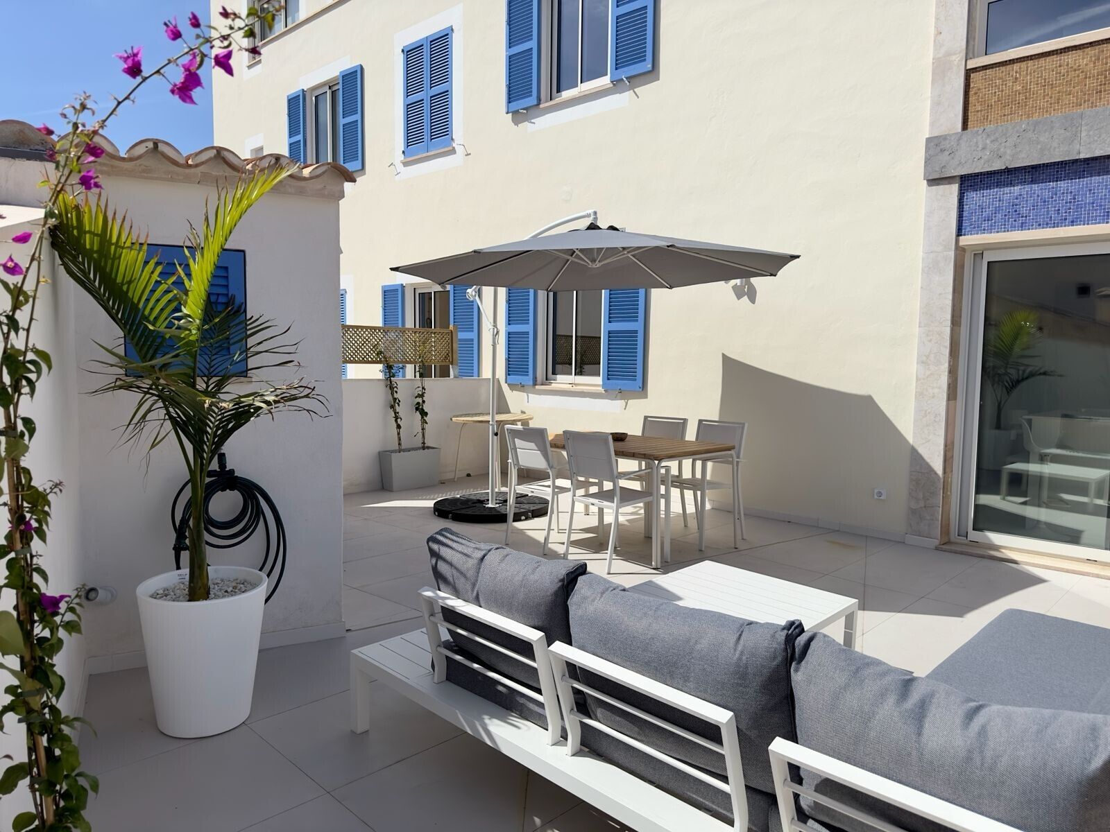 Terrassa de Apartament de lloguer en  Palma de Mallorca amb Aire condicionat, Terrassa i Moblat