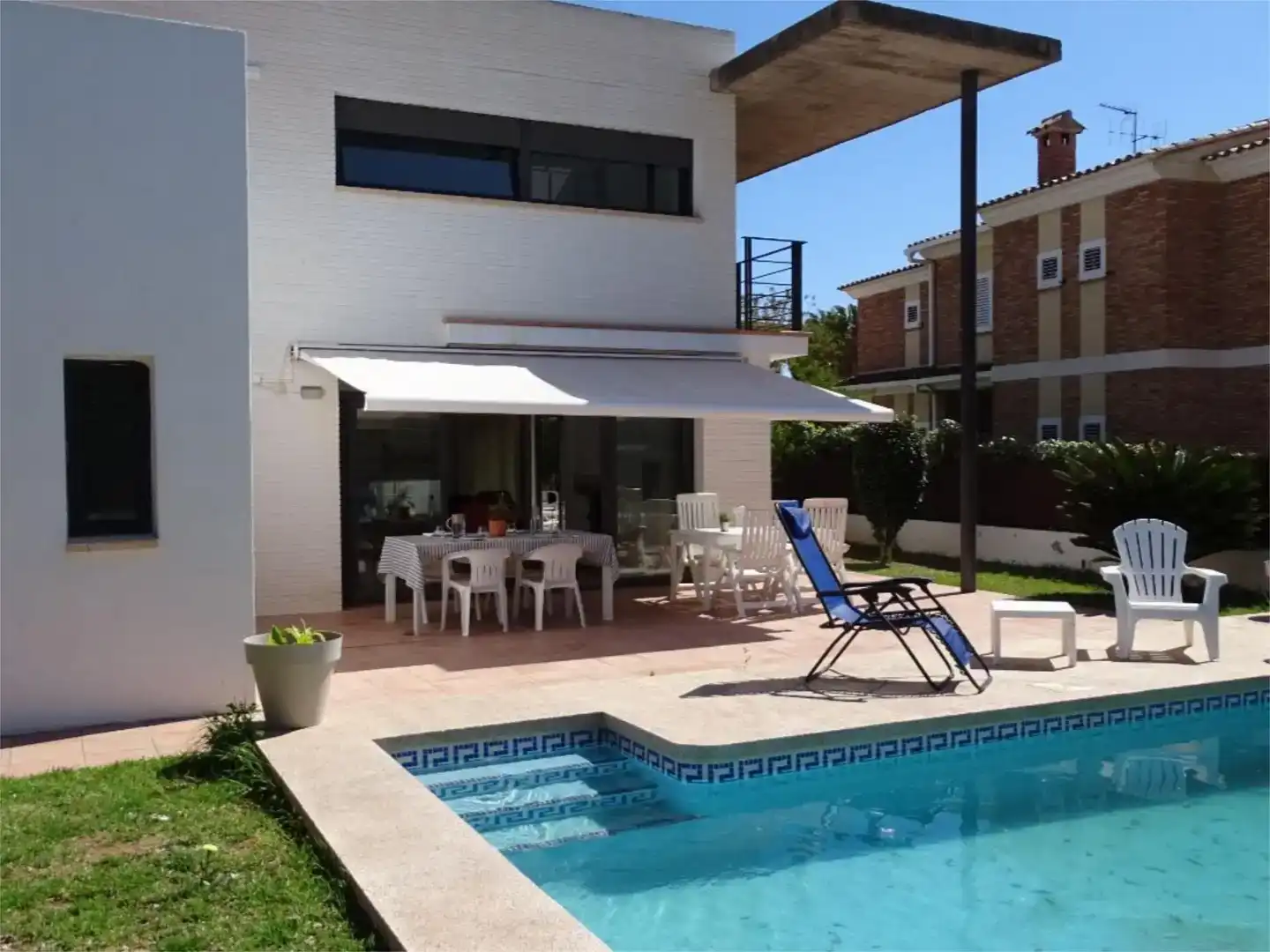 Terrassa de Casa o xalet de lloguer en Benicasim / Benicàssim amb Aire condicionat, Jardí privat i Parquet