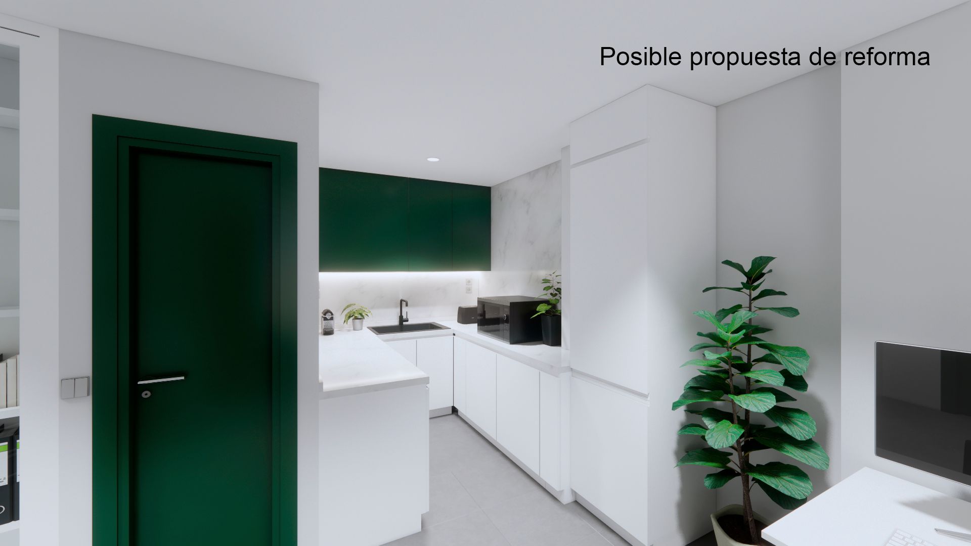 Kitchen of Premises for sale in  Madrid Capital  with Air Conditioner, Heating and Furnished