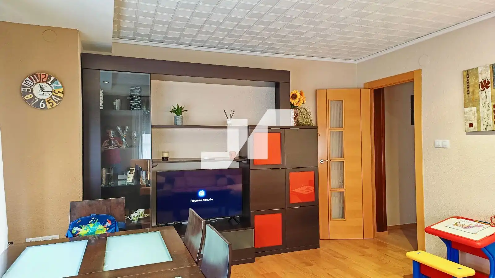 Living room of Flat for sale in Vila-real  with Air Conditioner and Furnished