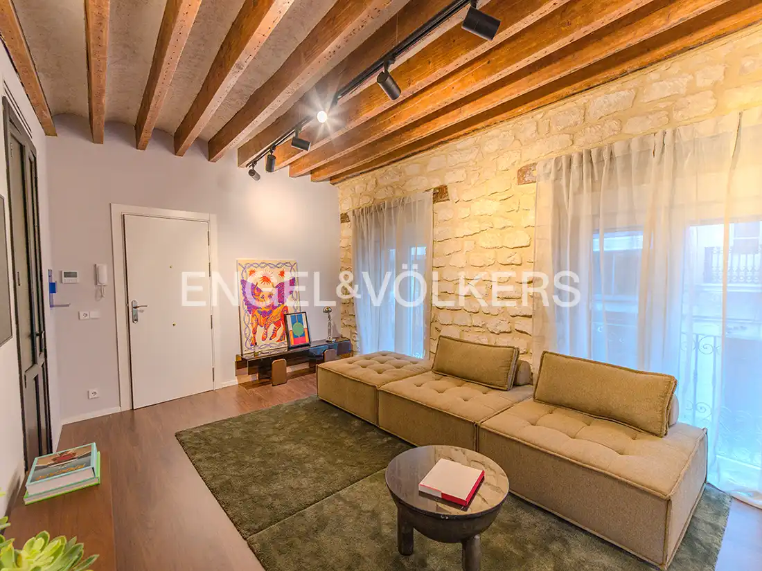 Sala d'estar de Pis en venda en Alicante / Alacant amb Aire condicionat i Calefacció
