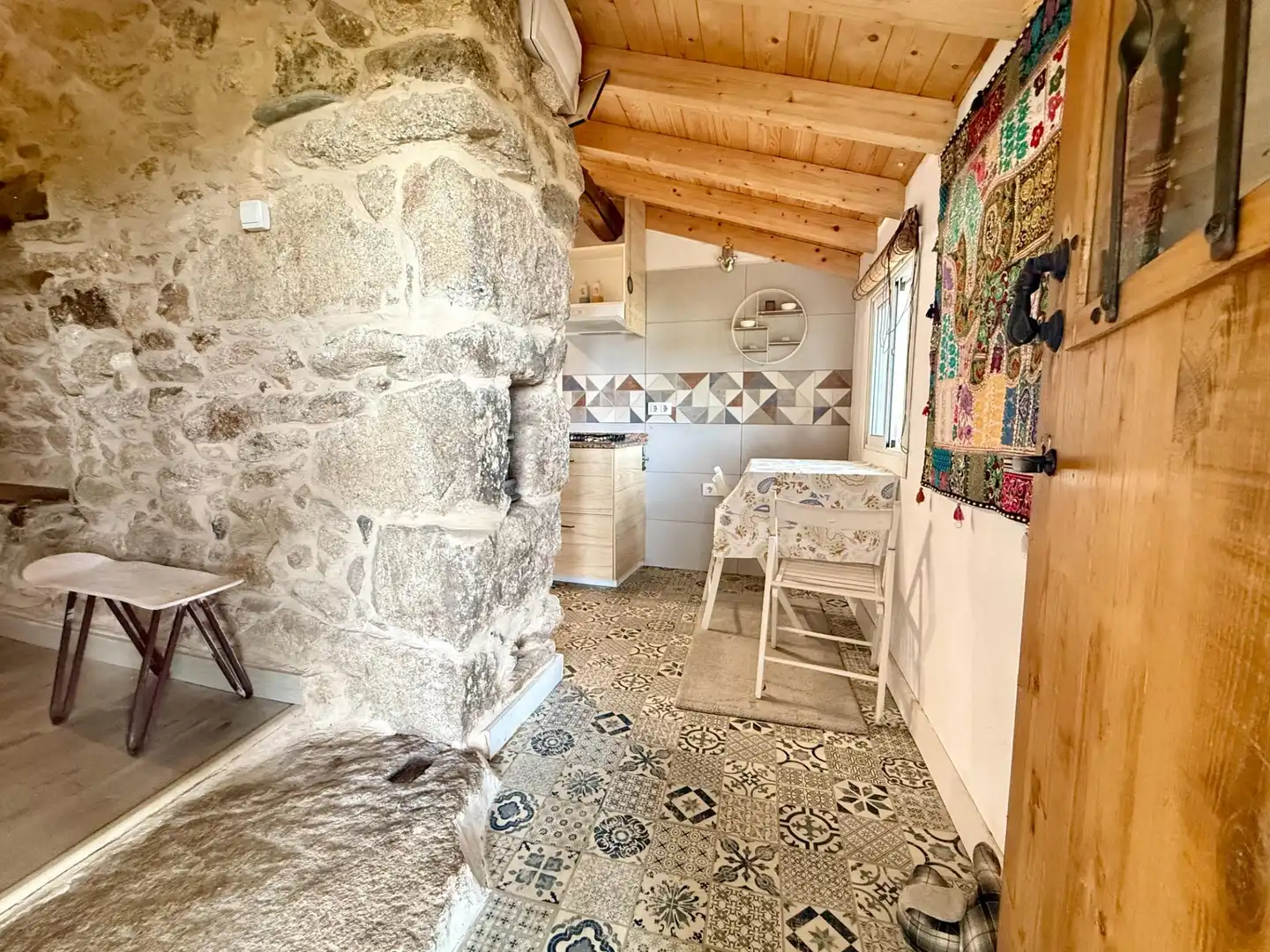 Cocina de Casa o chalet en venta en Sober con Jardín privado, Piscina y Amueblado
