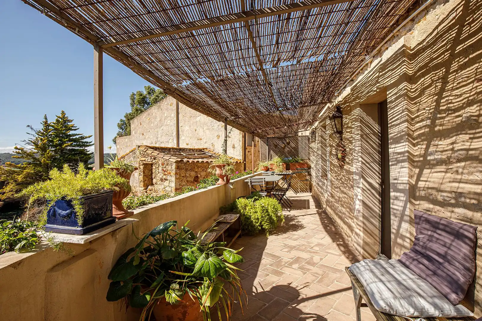 Terraza de Finca rústica de alquiler en Pals