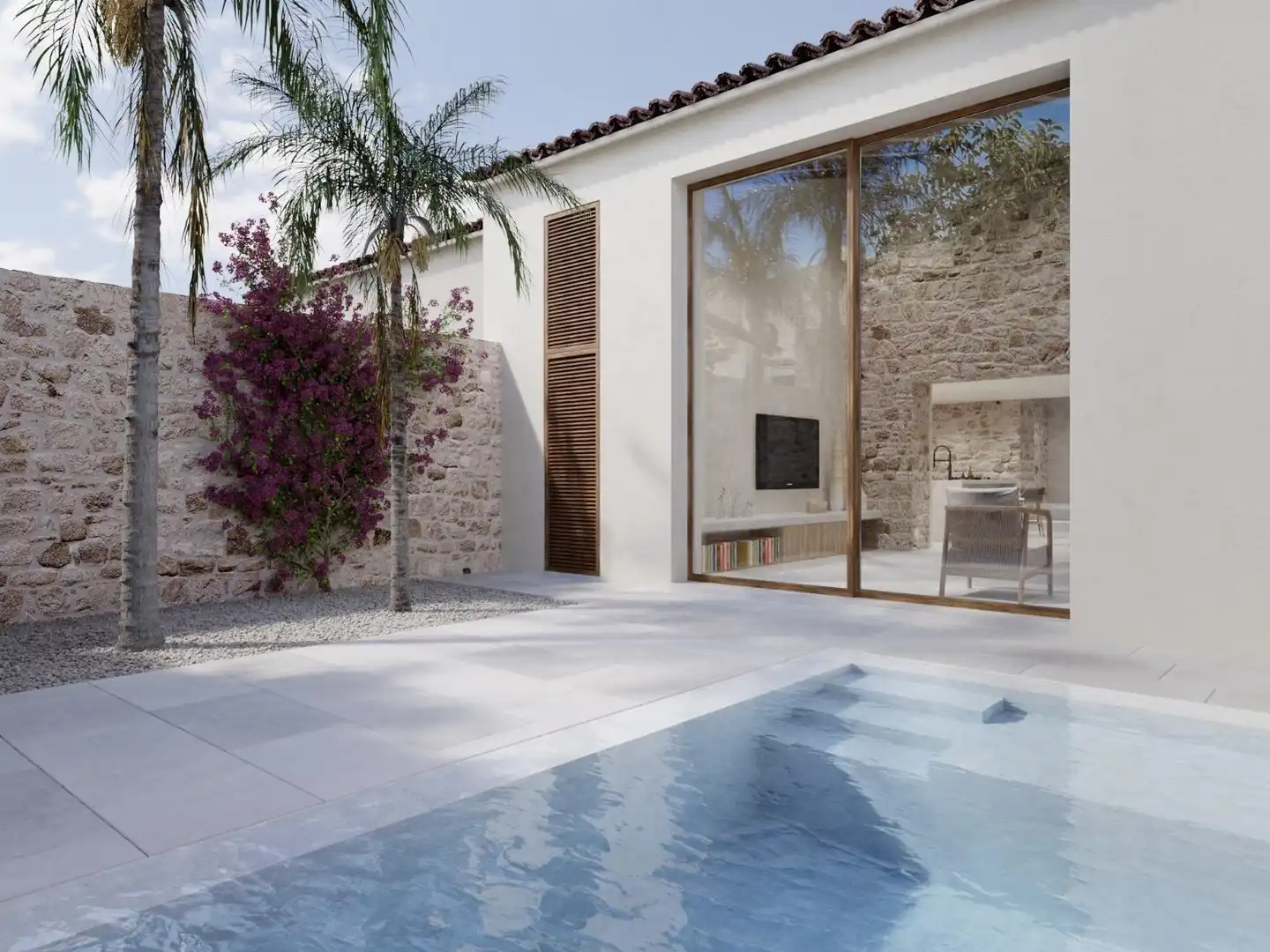 Piscina de Casa adosada en venta en Petra