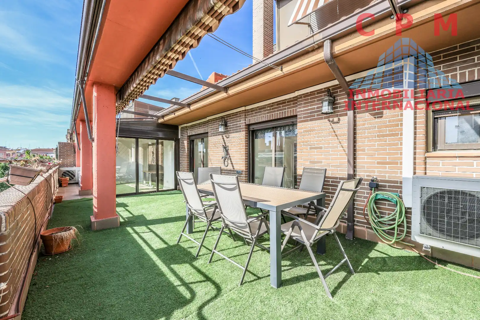 Terrasse von Dachboden zur Miete in Madrid mit Klimaanlage, Heizung und Parkett