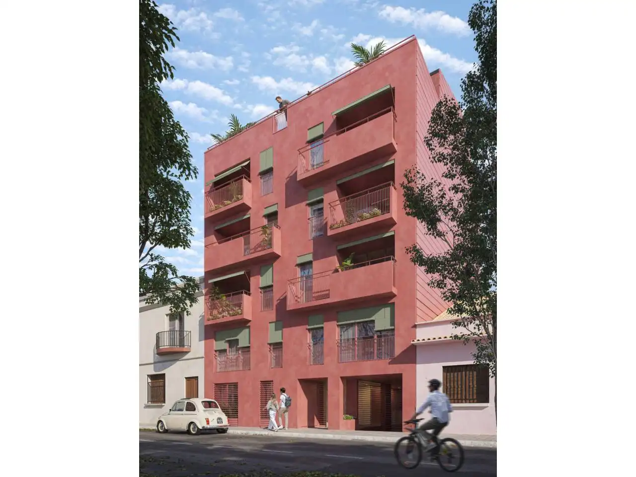 Exterior view of Flat for sale in Sabadell  with Air Conditioner, Heating and Private garden