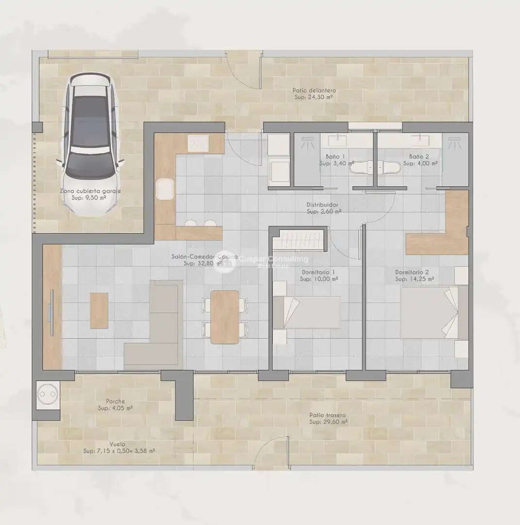 Apartamento en venta en Torre-Pacheco con Aire acondicionado, Calefacción y Jardín privado