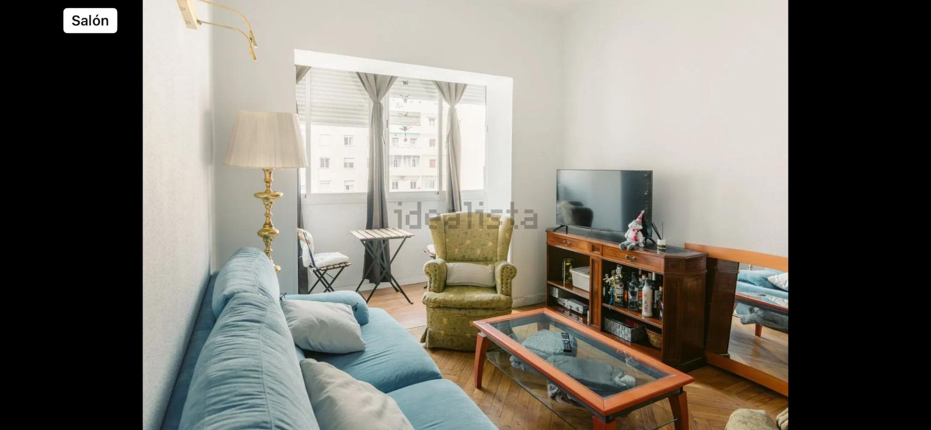 Sala d'estar de Pis de lloguer en  Madrid Capital amb Aire condicionat, Calefacció i Parquet