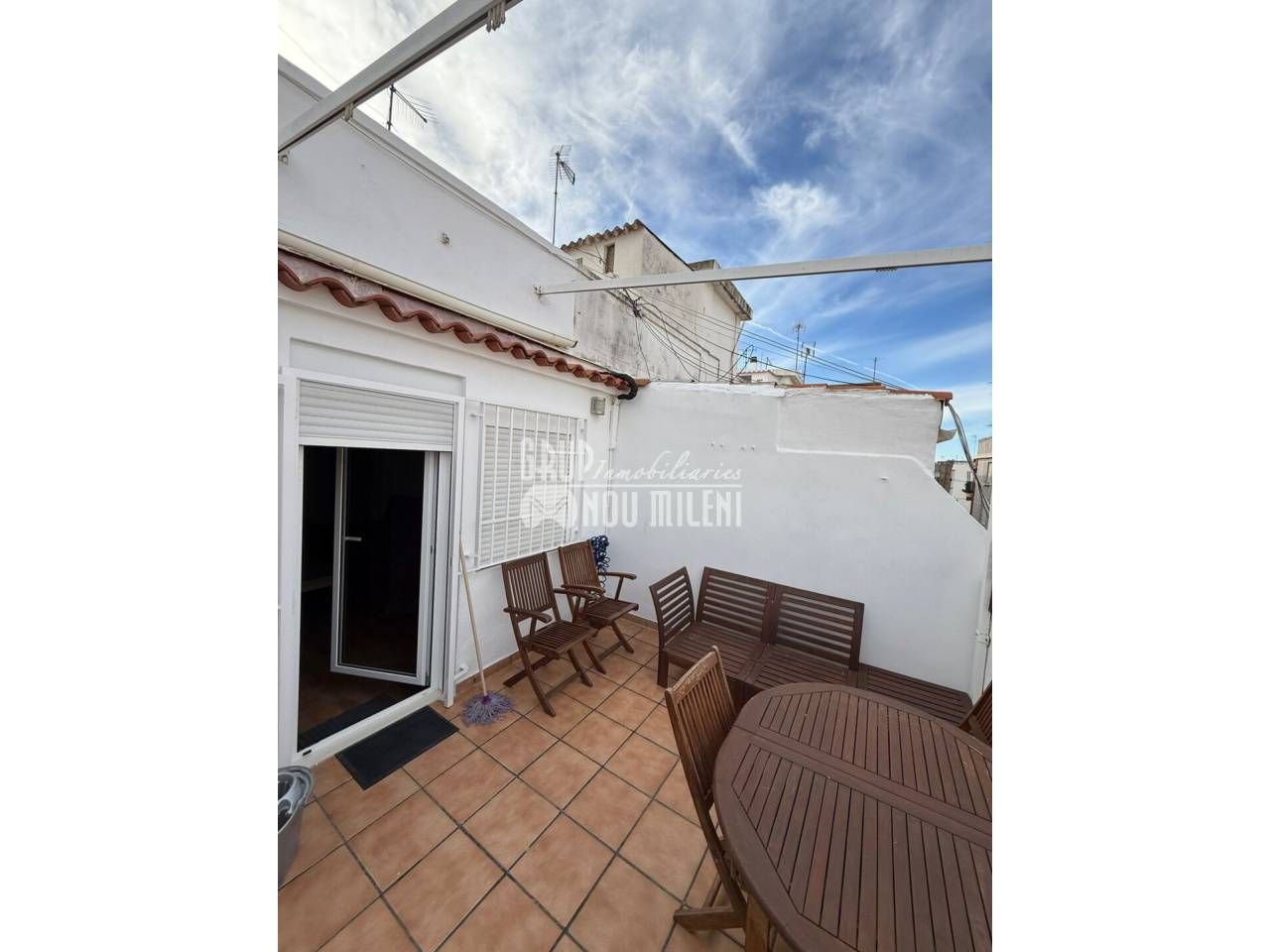 Terrace of Attic to rent in Benetússer  with Parquet flooring, Terrace and Furnished