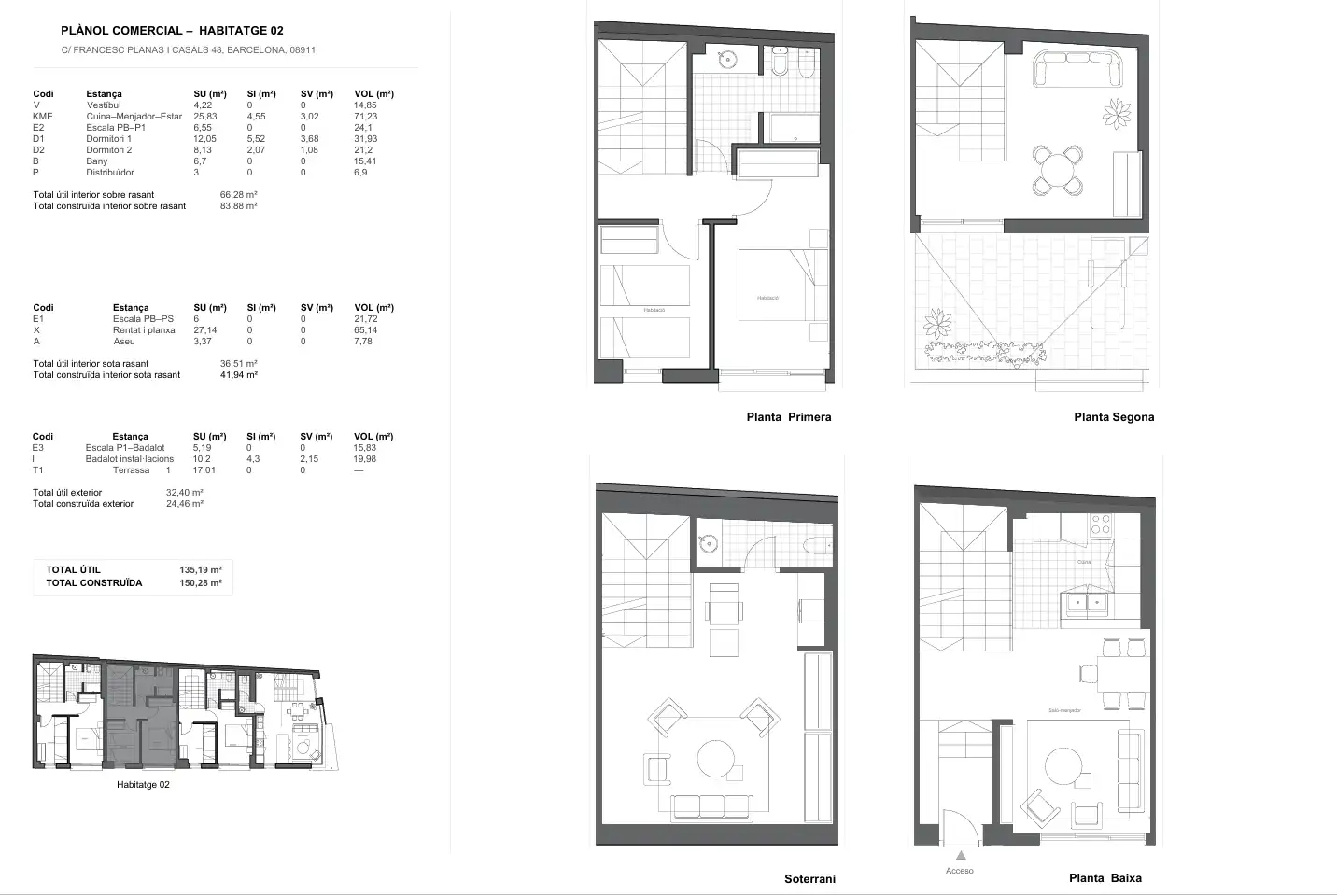 Detached homes for sale in Badalona  with Air Conditioner, Heating and Terrace
