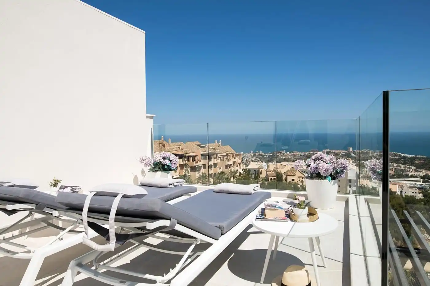 Terrace of Attic for sale in Benalmádena  with Air Conditioner, Heating and Storage room