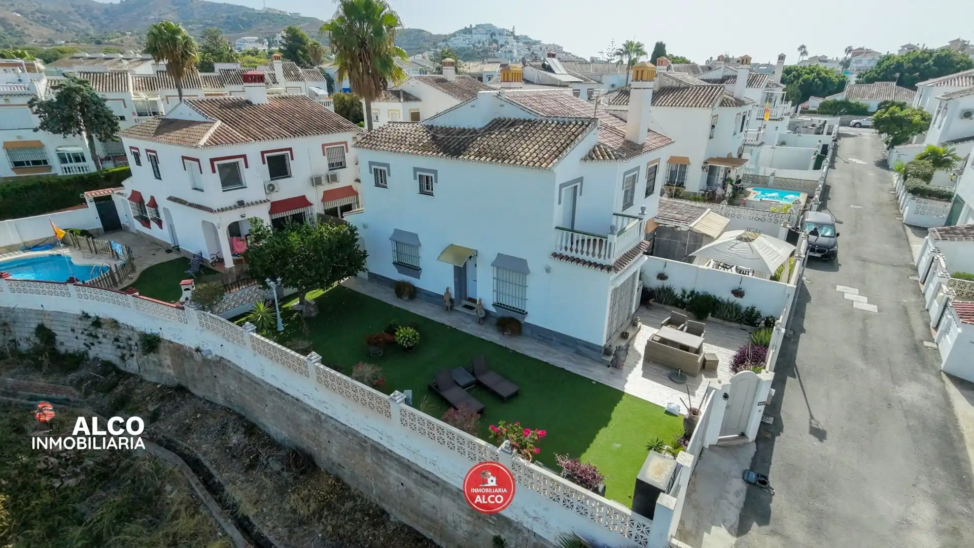 Exterior view of Houses for sale in Torrox  with Terrace, Swimming Pool and Balcony