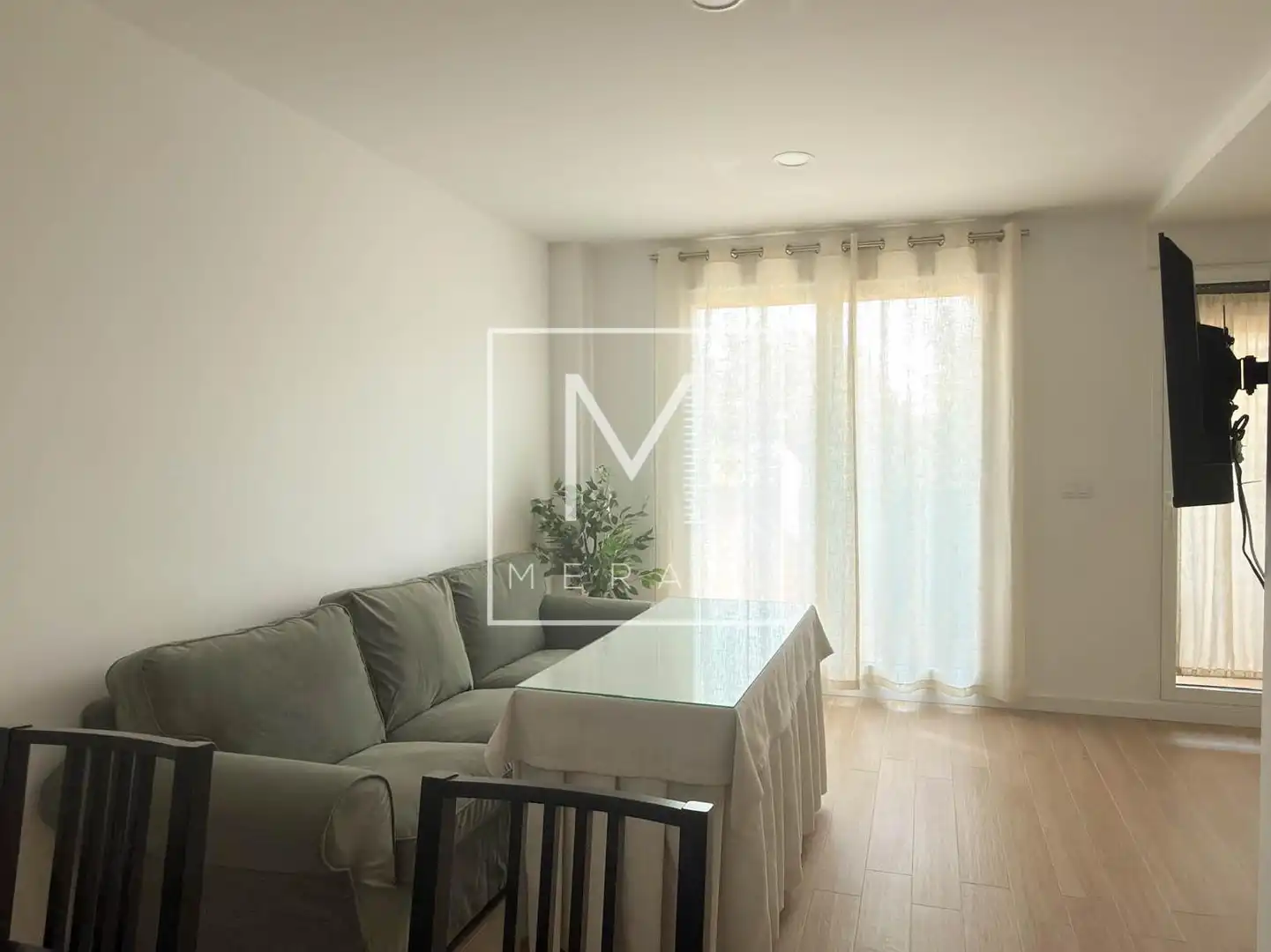 Sala de estar de Estudio de alquiler en Albacete con Calefacción, Amueblado y Balcón