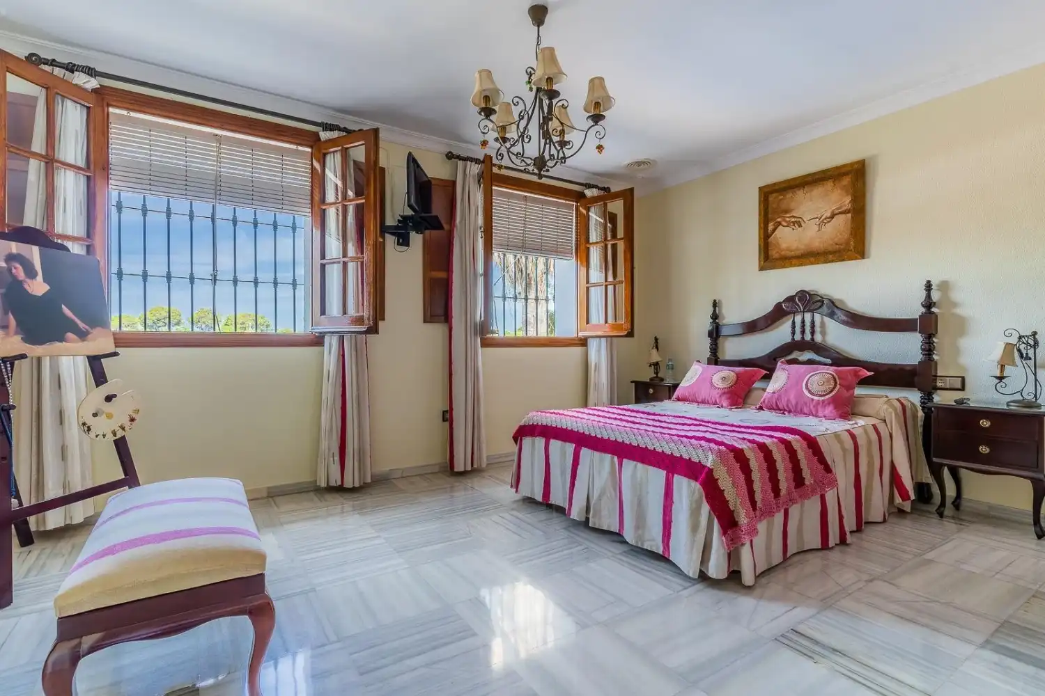 Bedroom of Houses for sale in Chiclana de la Frontera  with Air Conditioner, Private garden and Storage room