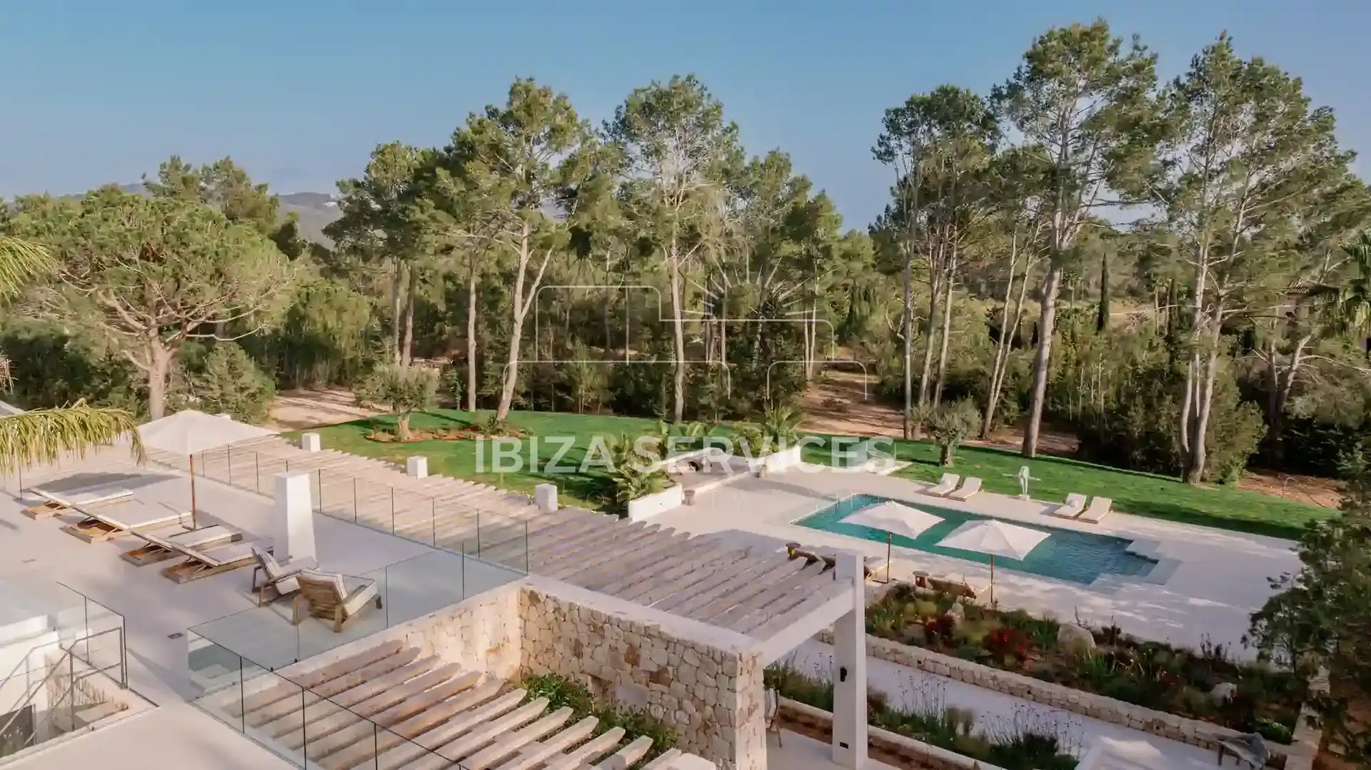 Terrasse von Haus oder Chalet zum Verkauf in Santa Eulària des Riu mit Klimaanlage und Schwimmbad