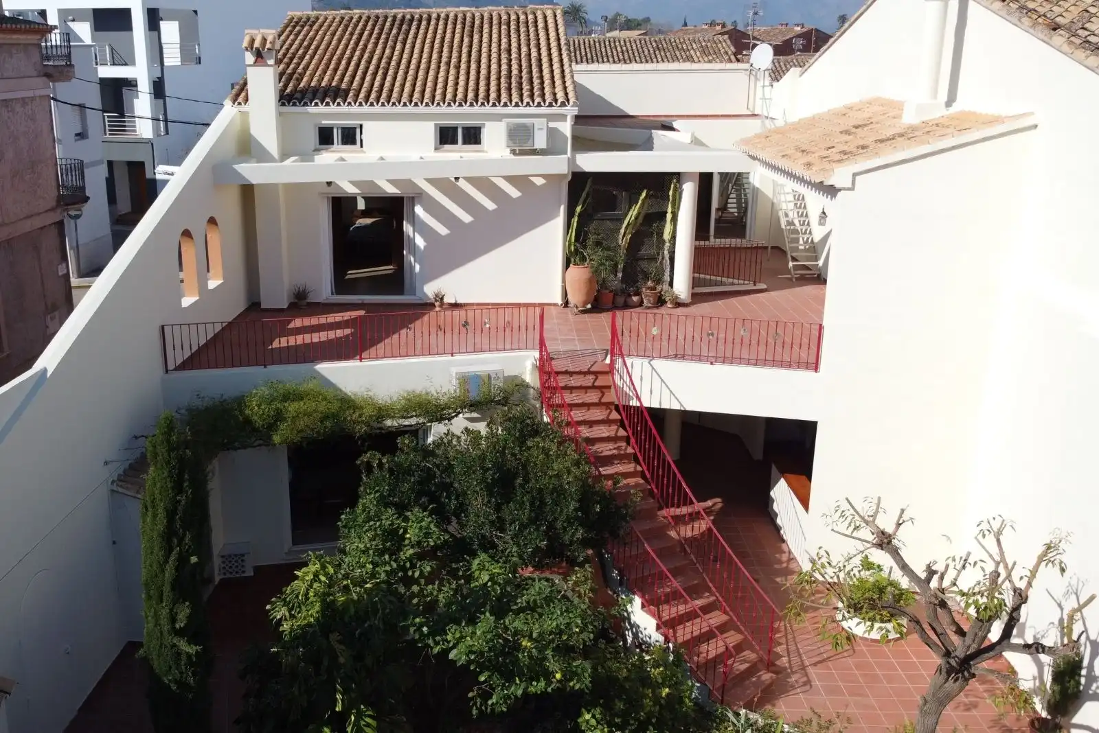 Terraza de Finca rústica en venta en Pedreguer con Aire acondicionado, Calefacción y Jardín privado