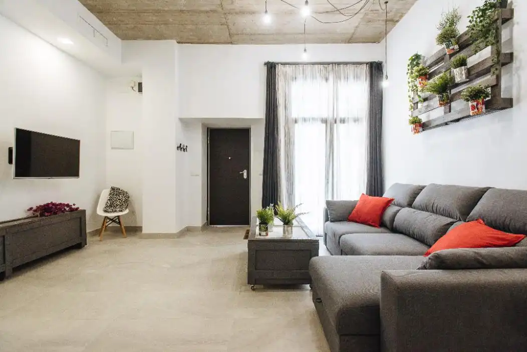 Sala de estar de Planta baja de alquiler en Sevilla con Amueblado
