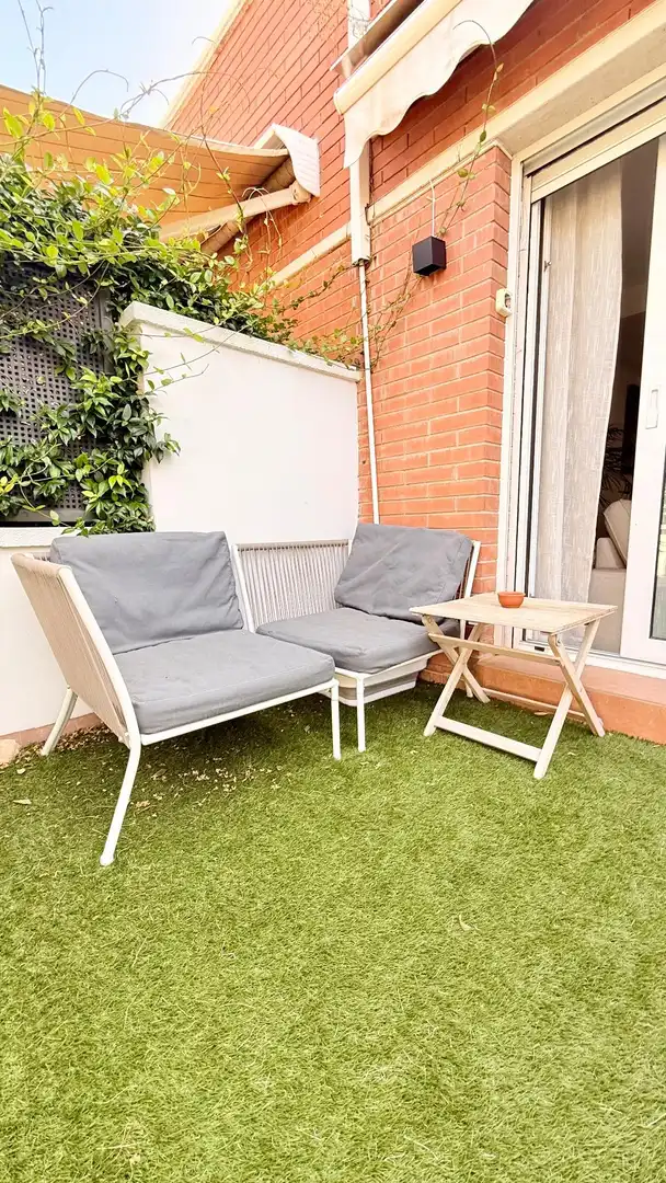 Terrassa de Casa adosada en venda en Cunit amb Aire condicionat, Calefacció i Jardí privat