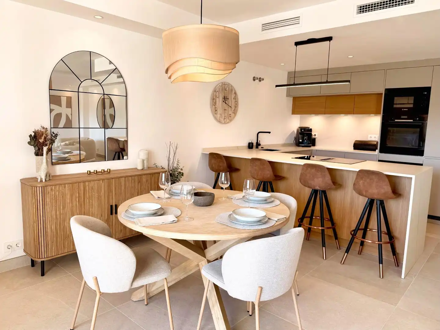 Dining room of Detached homes for sale in Estepona  with Air Conditioner, Heating and Terrace