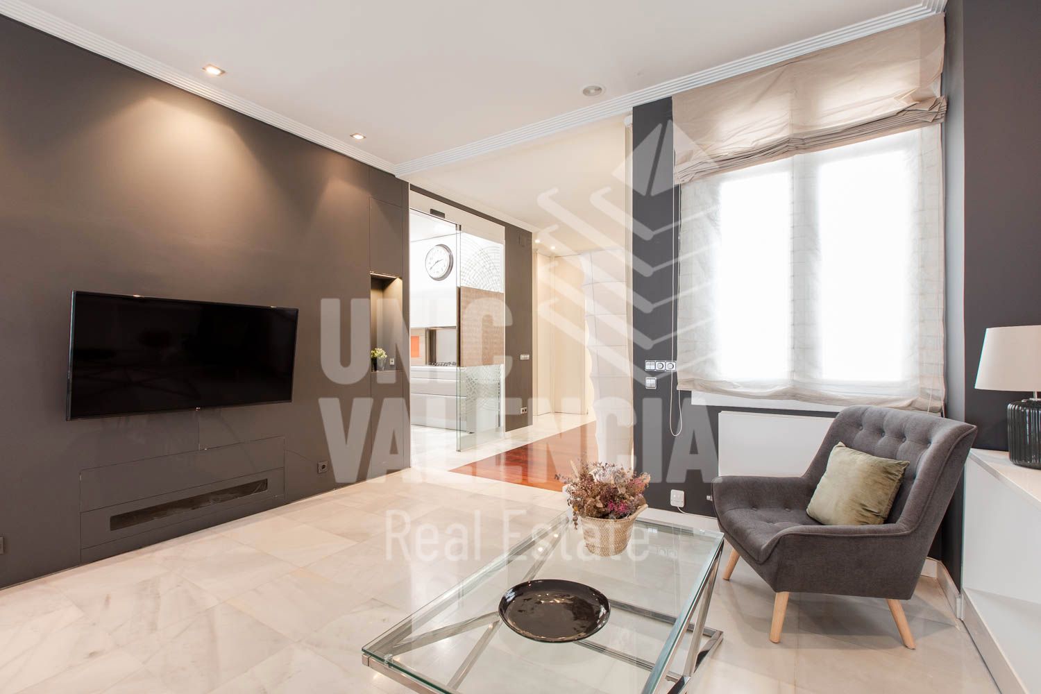 Living room of Flat to rent in  Valencia Capital  with Air Conditioner, Heating and Furnished
