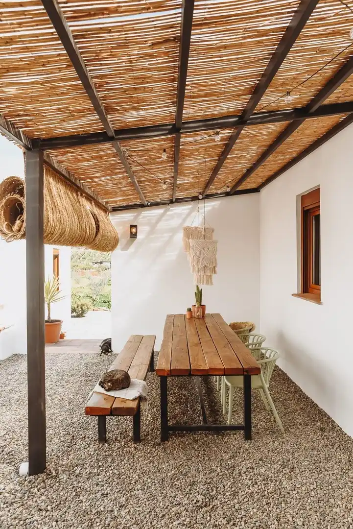 Terrasse von Country house zum Verkauf in Álora mit Klimaanlage, Heizung und Privatgarten