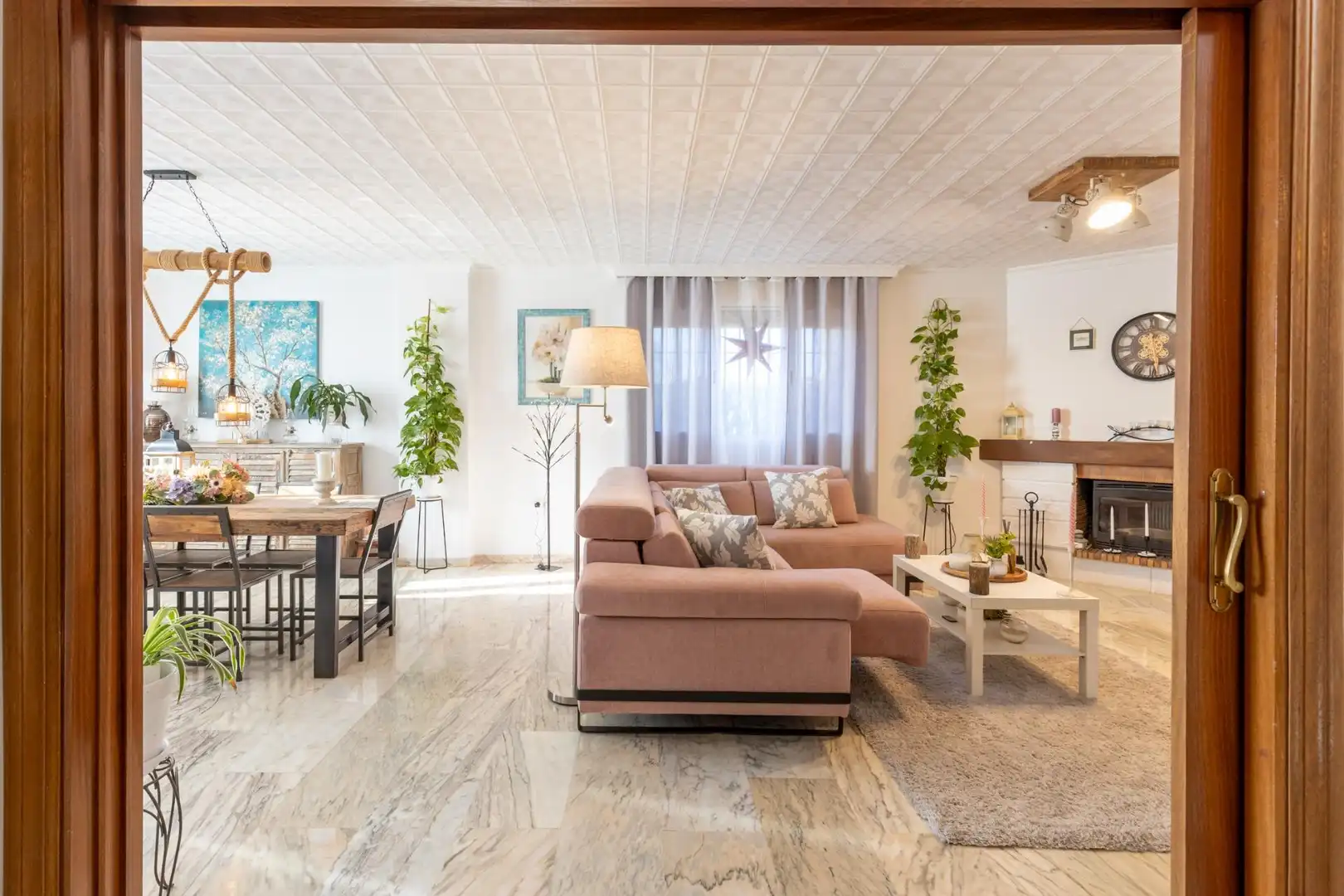 Sala d'estar de Casa o xalet en venda en Gójar amb Calefacció, Jardí privat i Terrassa