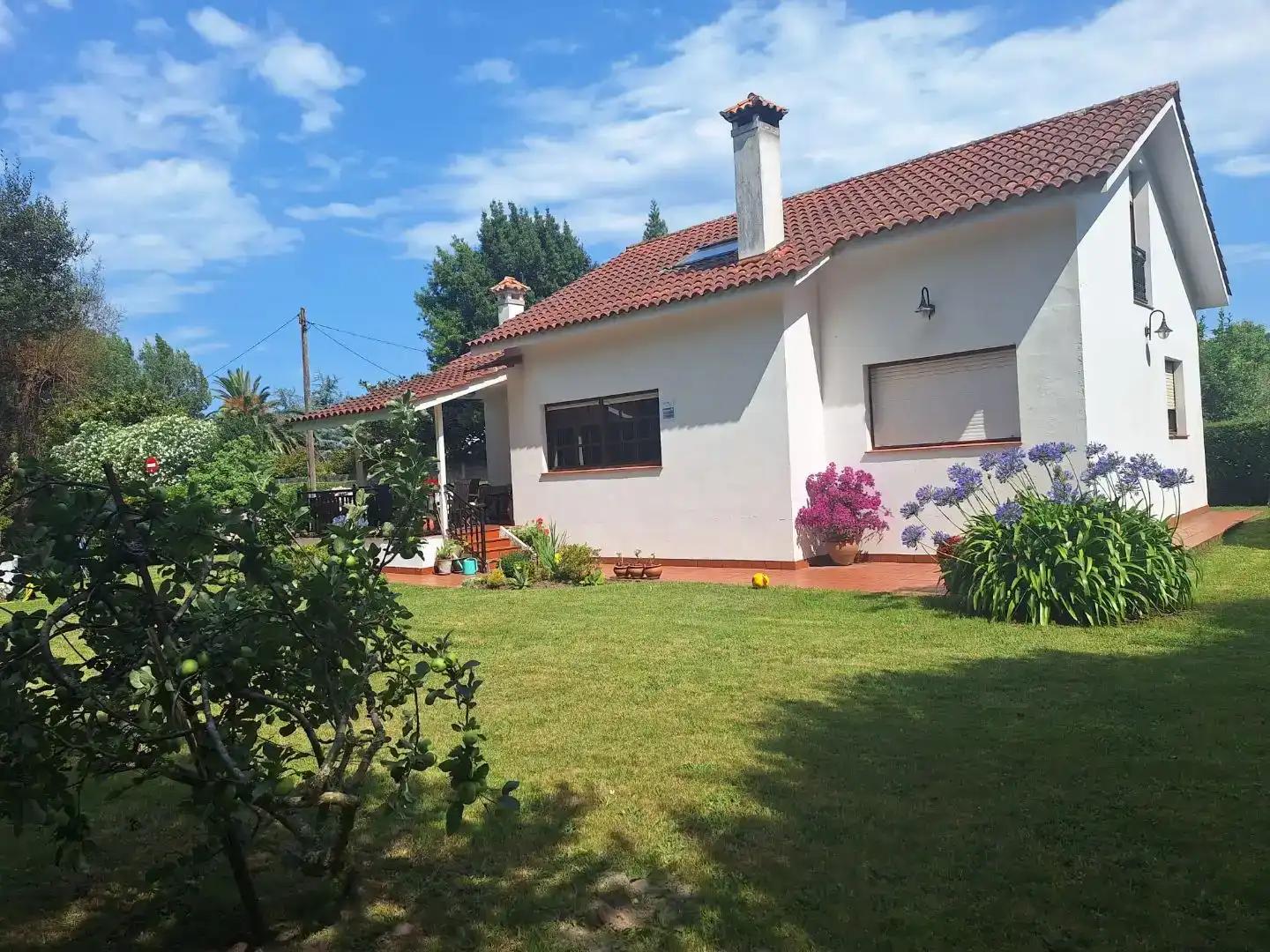 Exterior view of Houses for sale in Ares  with Private garden, Parquet flooring and Terrace