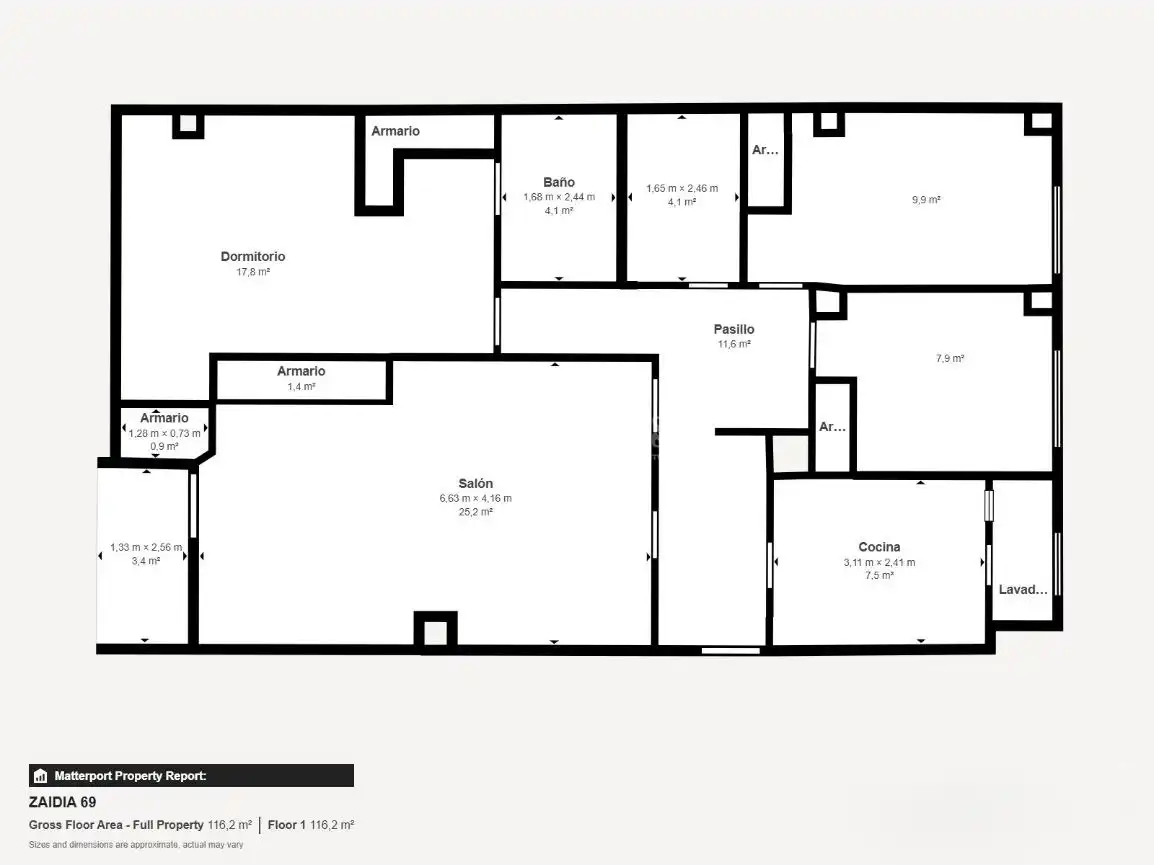 Flat for sale in Valencia  with Air Conditioner, Heating and Balcony